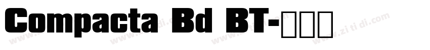 Compacta Bd BT字体转换
